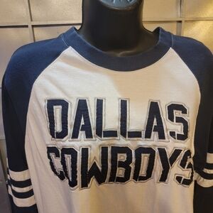 Cowboys authentic Apparel. Small blue and white.  Unisex